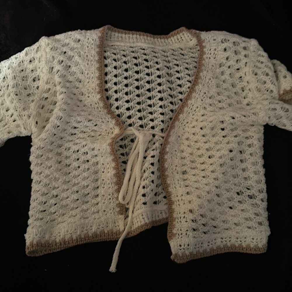 Knit tshirt cardigan